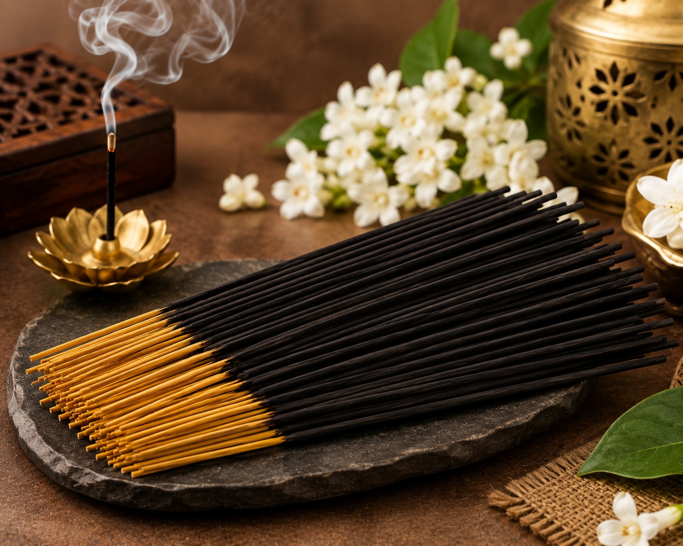 Narumugai Premium Agarbatti — Sampangi Flower and Midnight Bloom
